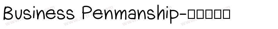 Business Penmanship字体转换